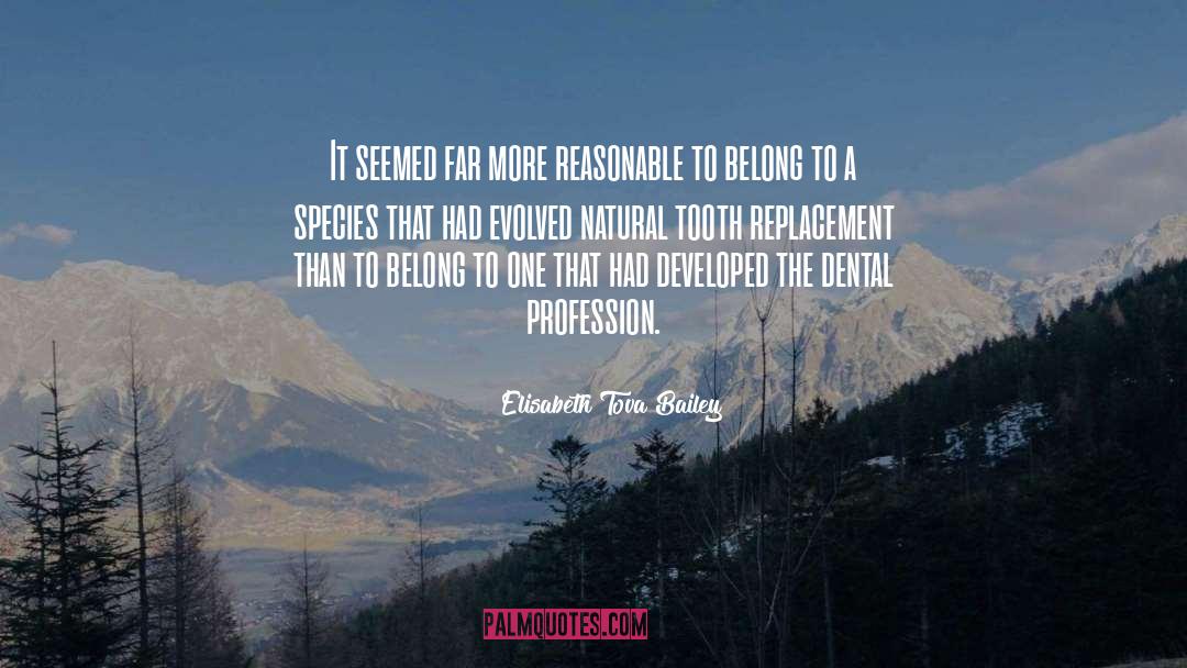 Elisabeth Tova Bailey Quotes: It seemed far more reasonable