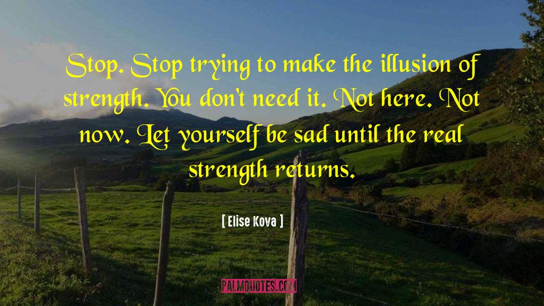 Elise Kova Quotes: Stop. Stop trying to make