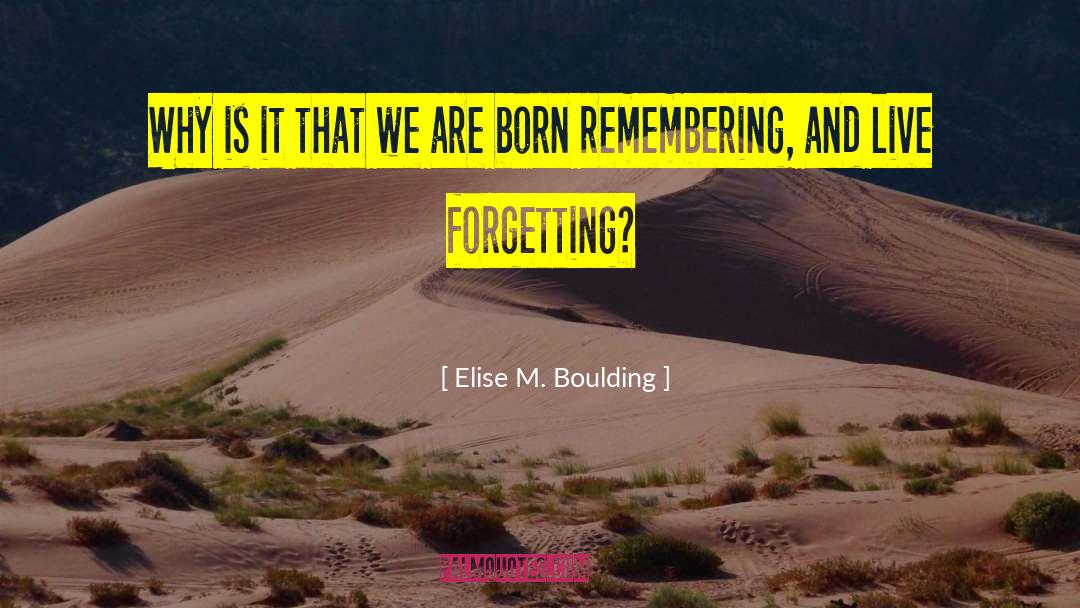 Elise M. Boulding Quotes: Why is it that we