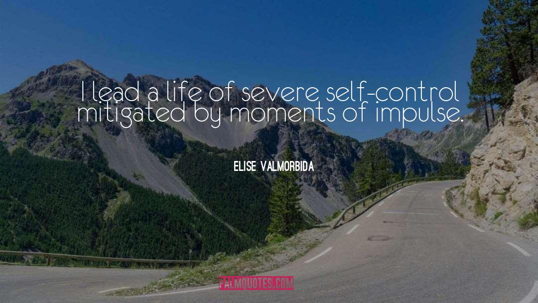 Elise Valmorbida Quotes: I lead a life of
