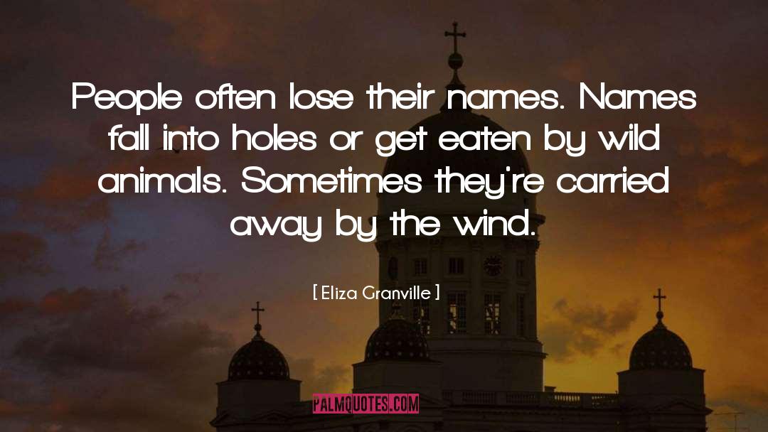 Eliza Granville Quotes: People often lose their names.