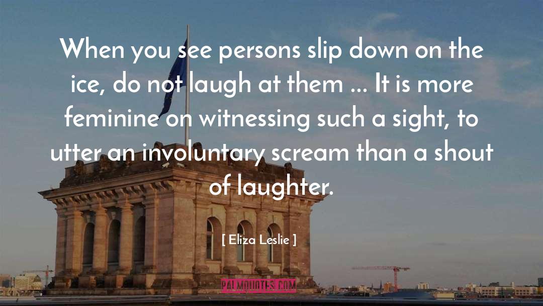 Eliza Leslie Quotes: When you see persons slip