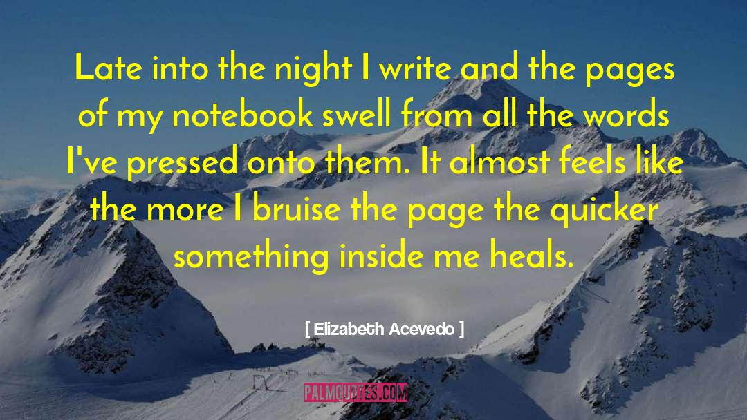 Elizabeth Acevedo Quotes: Late into the night I