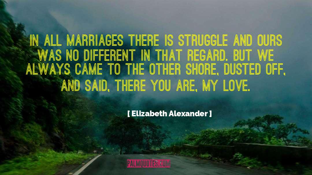 Elizabeth Alexander Quotes: In all marriages there is