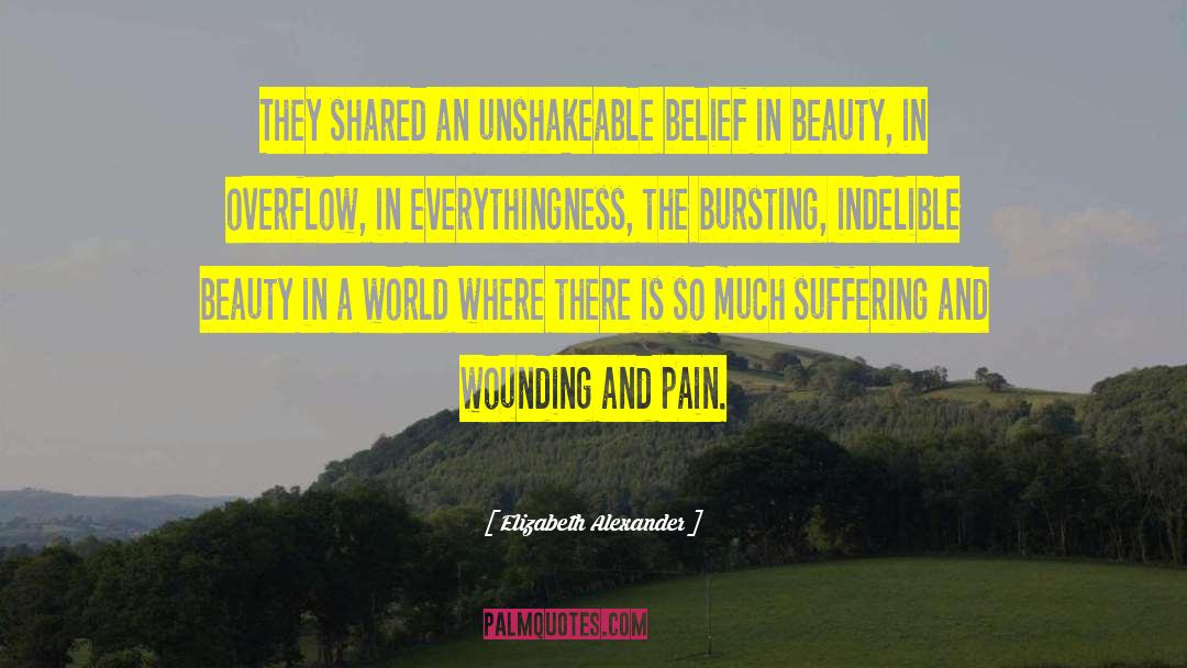 Elizabeth Alexander Quotes: They shared an unshakeable belief