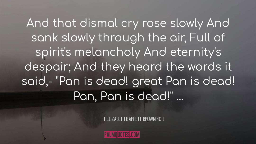 Elizabeth Barrett Browning Quotes: And that dismal cry rose