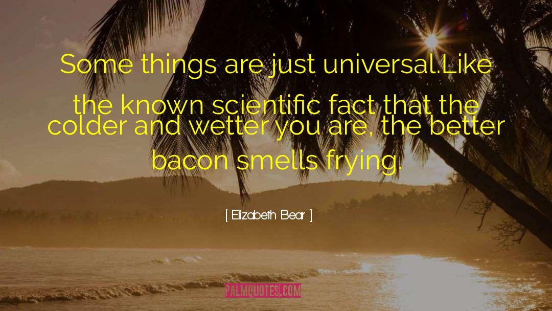 Elizabeth Bear Quotes: Some things are just universal.<br>Like