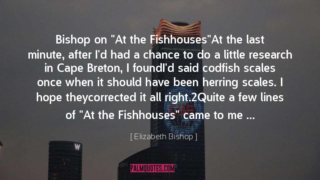 Elizabeth Bishop Quotes: Bishop on 