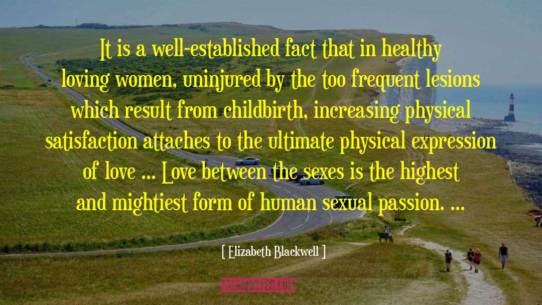 Elizabeth Blackwell Quotes: It is a well-established fact