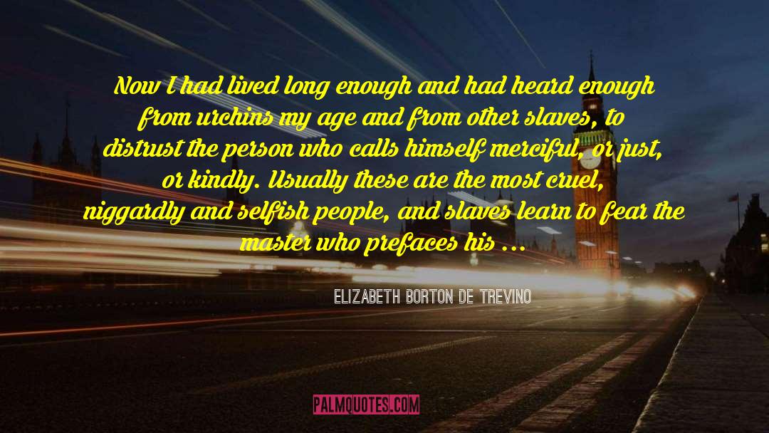 Elizabeth Borton De Trevino Quotes: Now I had lived long
