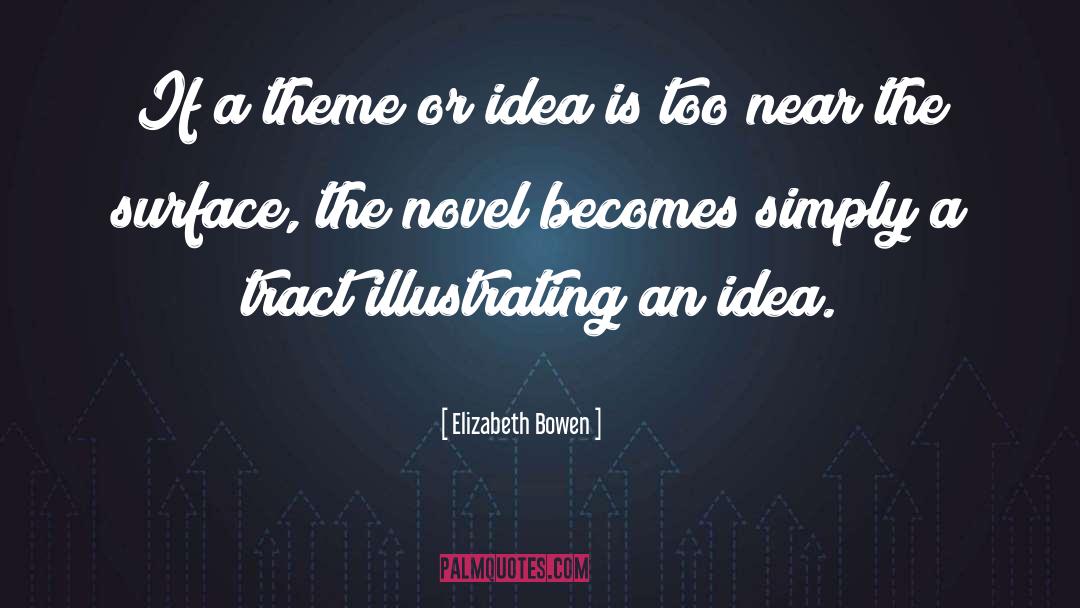 Elizabeth Bowen Quotes: If a theme or idea