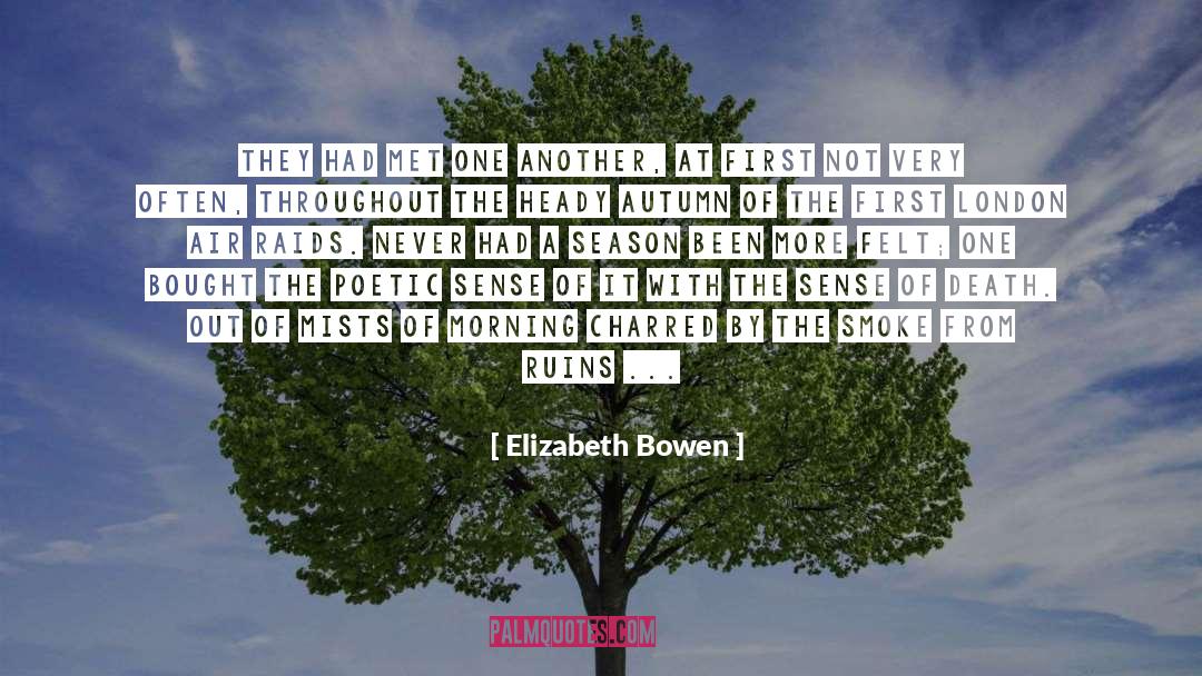 Elizabeth Bowen Quotes: They had met one another,