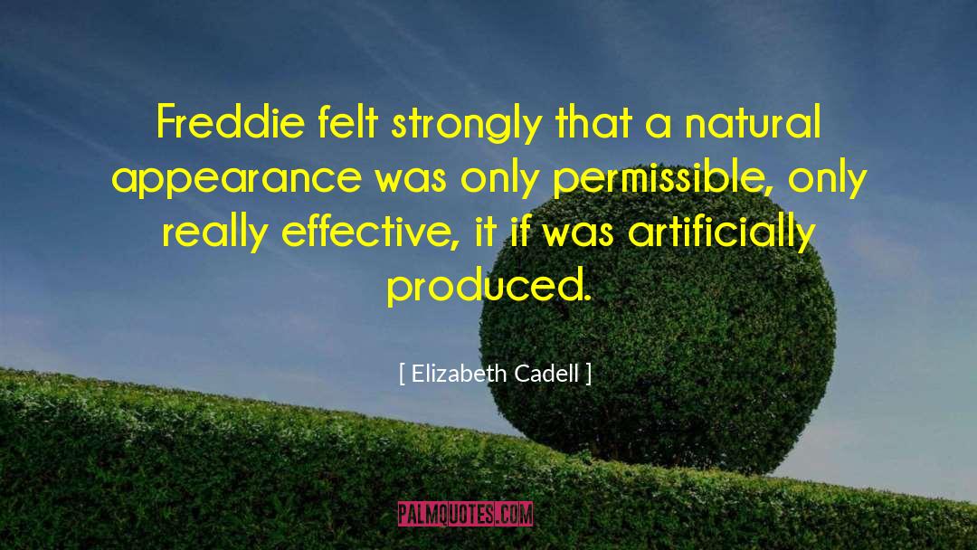 Elizabeth Cadell Quotes: Freddie felt strongly that a