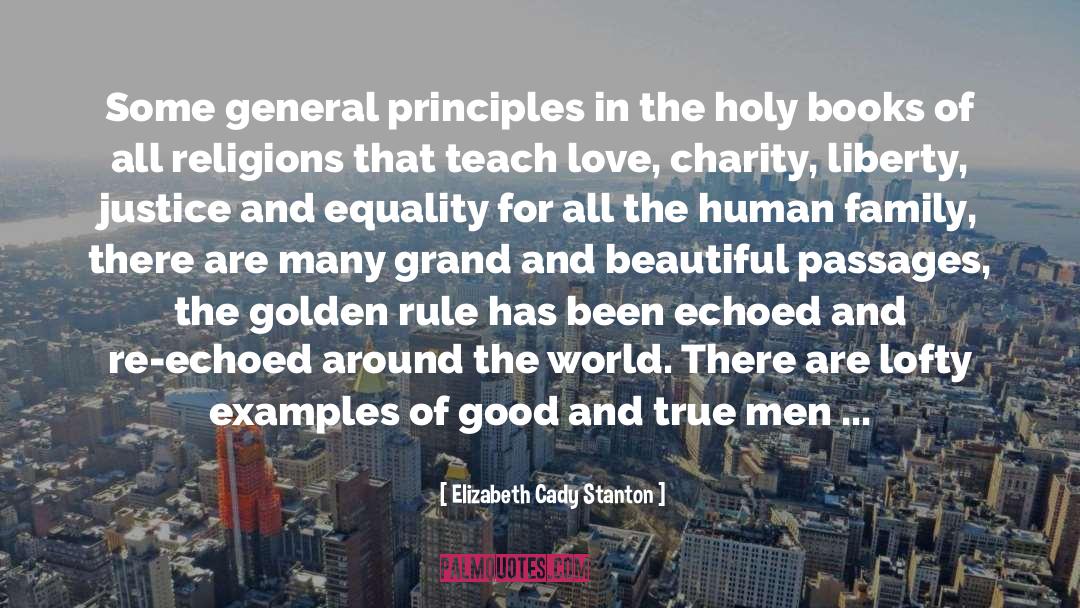 Elizabeth Cady Stanton Quotes: Some general principles in the