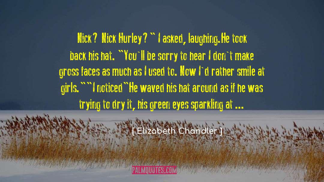 Elizabeth Chandler Quotes: Nick? Nick Hurley?