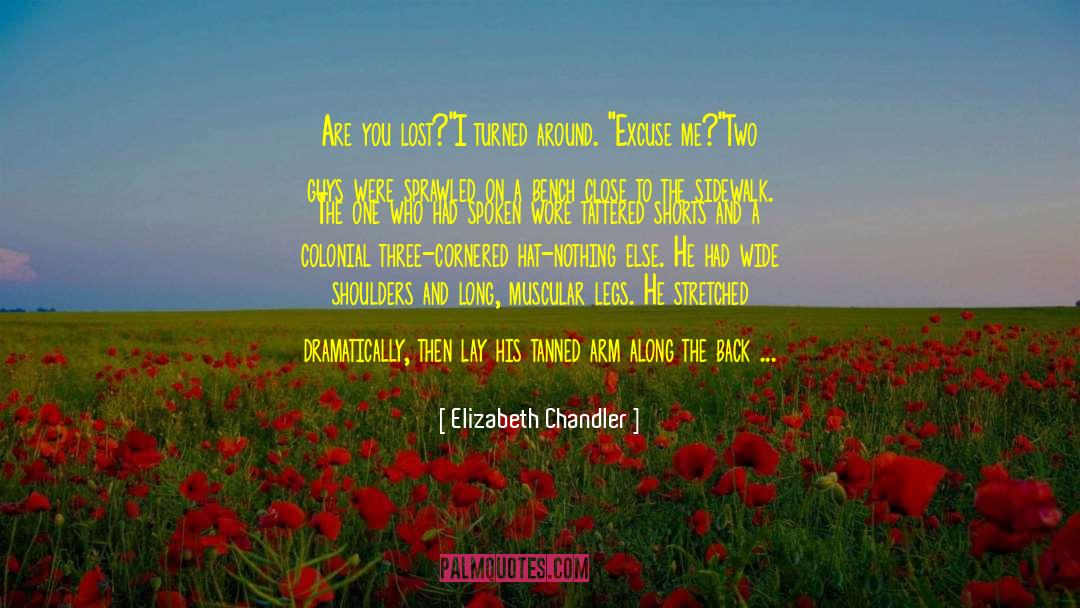 Elizabeth Chandler Quotes: Are you lost?