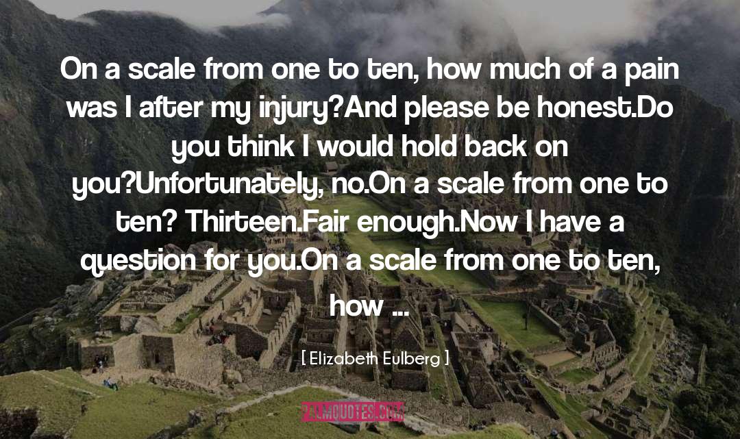 Elizabeth Eulberg Quotes: On a scale from one