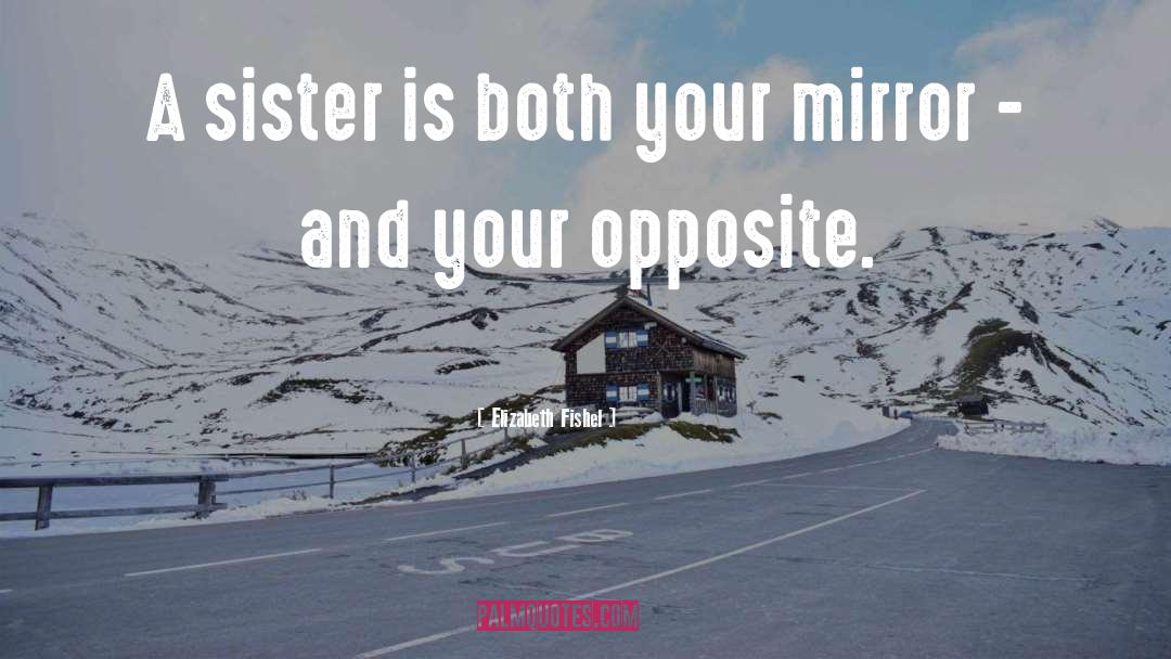 Elizabeth Fishel Quotes: A sister is both your