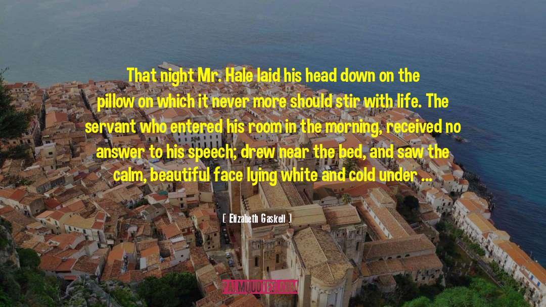 Elizabeth Gaskell Quotes: That night Mr. Hale laid