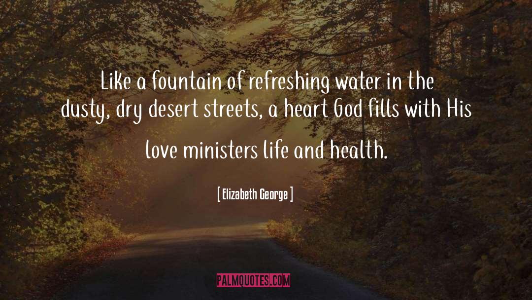 Elizabeth George Quotes: Like a fountain of refreshing