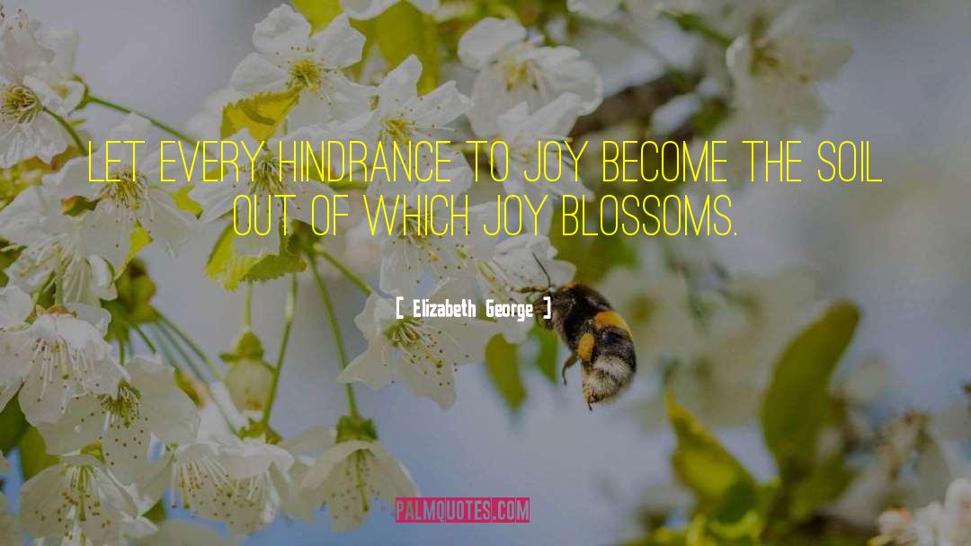 Elizabeth George Quotes: Let every hindrance to joy