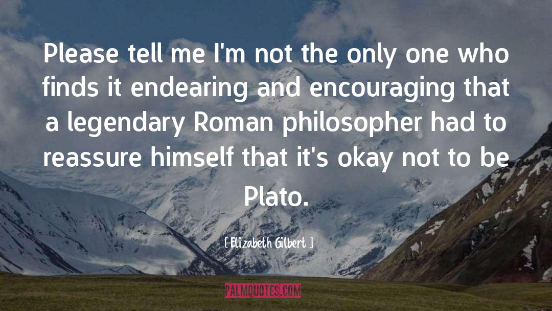 Elizabeth Gilbert Quotes: Please tell me I'm not