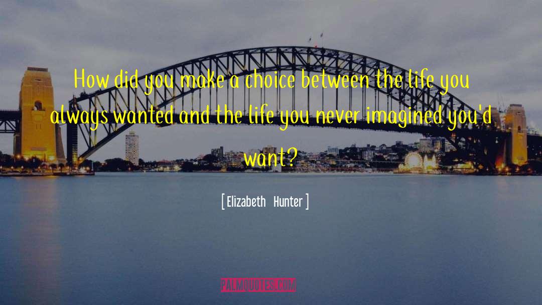 Elizabeth Hunter Quotes: How did you make a