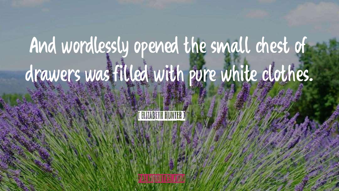 Elizabeth Hunter Quotes: And wordlessly opened the small