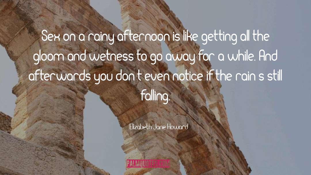 Elizabeth Jane Howard Quotes: Sex on a rainy afternoon