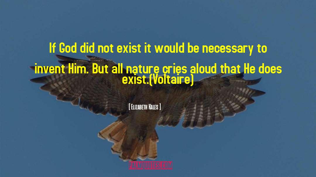 Elizabeth Kales Quotes: If God did not exist