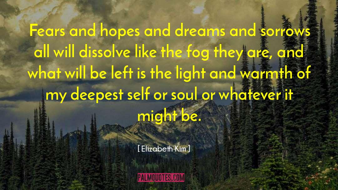 Elizabeth Kim Quotes: Fears and hopes and dreams