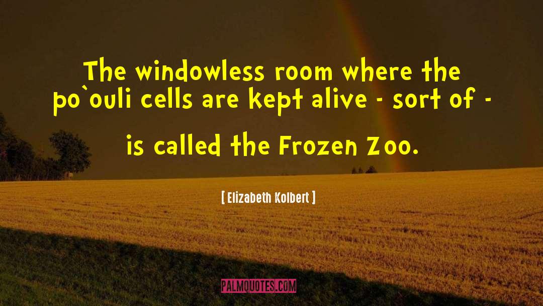 Elizabeth Kolbert Quotes: The windowless room where the