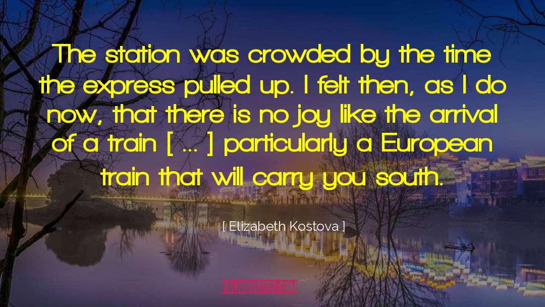 Elizabeth Kostova Quotes: The station was crowded by