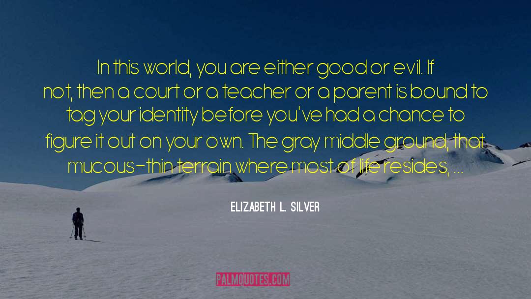 Elizabeth L. Silver Quotes: In this world, you are