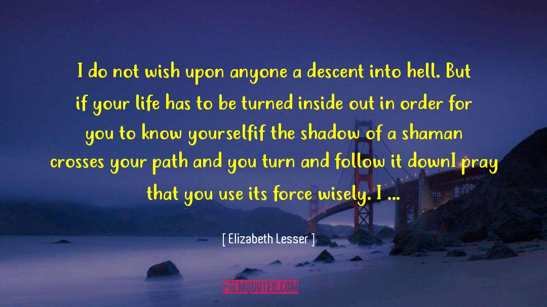 Elizabeth Lesser Quotes: I do not wish upon