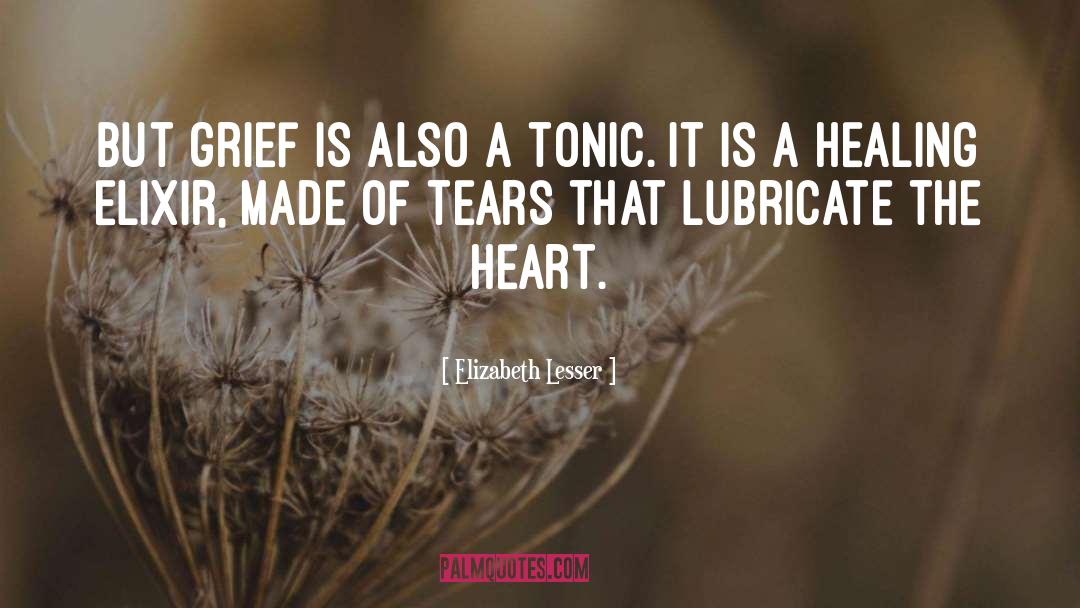 Elizabeth Lesser Quotes: But grief is also a