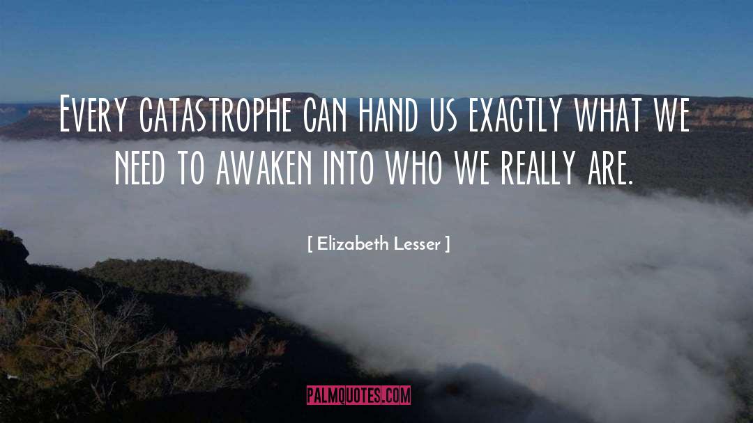 Elizabeth Lesser Quotes: Every catastrophe can hand us