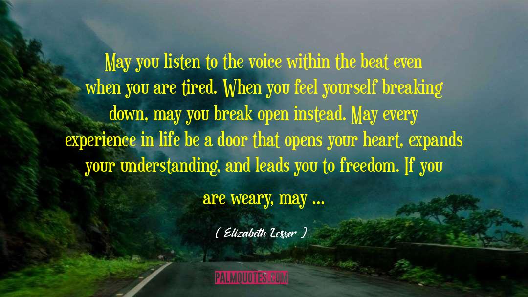 Elizabeth Lesser Quotes: May you listen to the