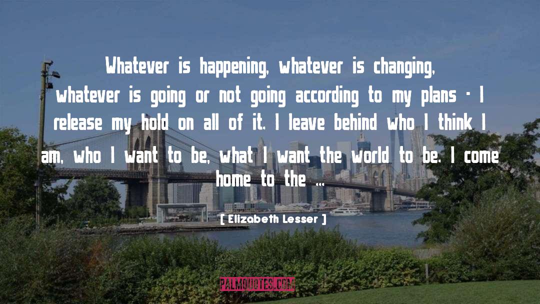 Elizabeth Lesser Quotes: Whatever is happening, whatever is