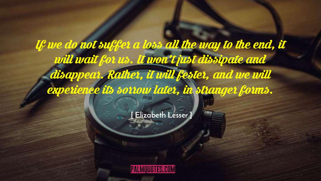 Elizabeth Lesser Quotes: If we do not suffer