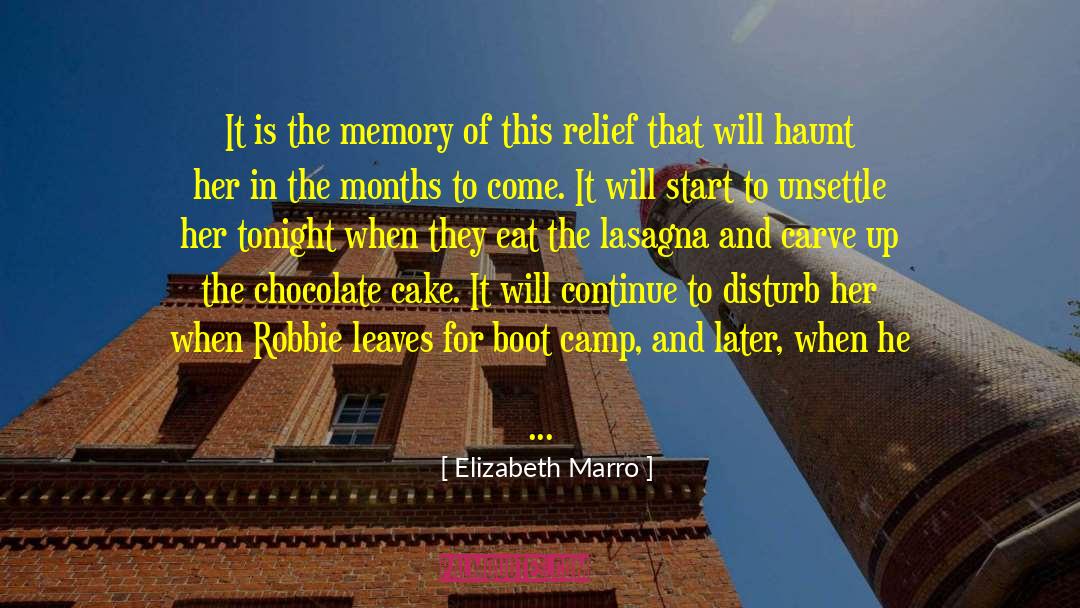 Elizabeth Marro Quotes: It is the memory of