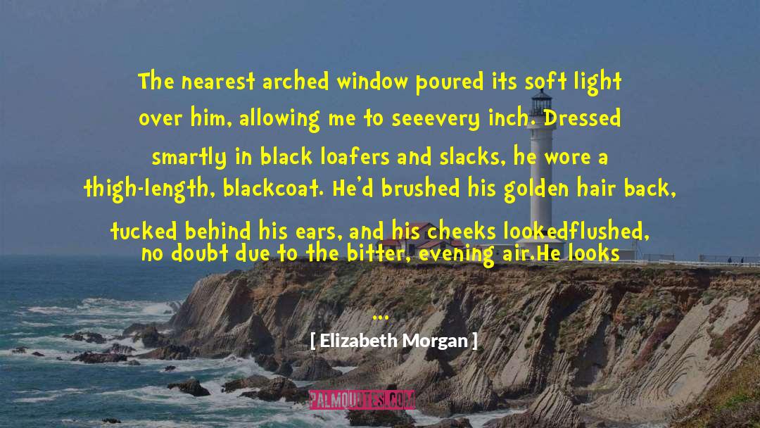 Elizabeth Morgan Quotes: The nearest arched window poured