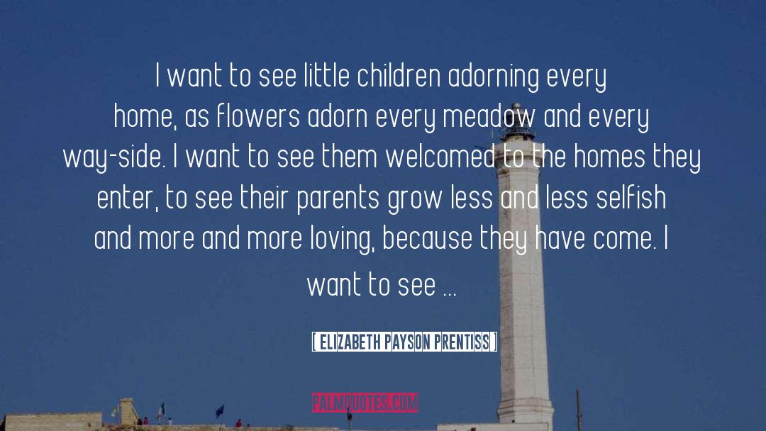 Elizabeth Payson Prentiss Quotes: I want to see little