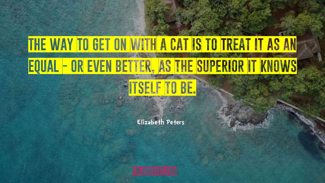 Elizabeth Peters Quotes: The way to get on