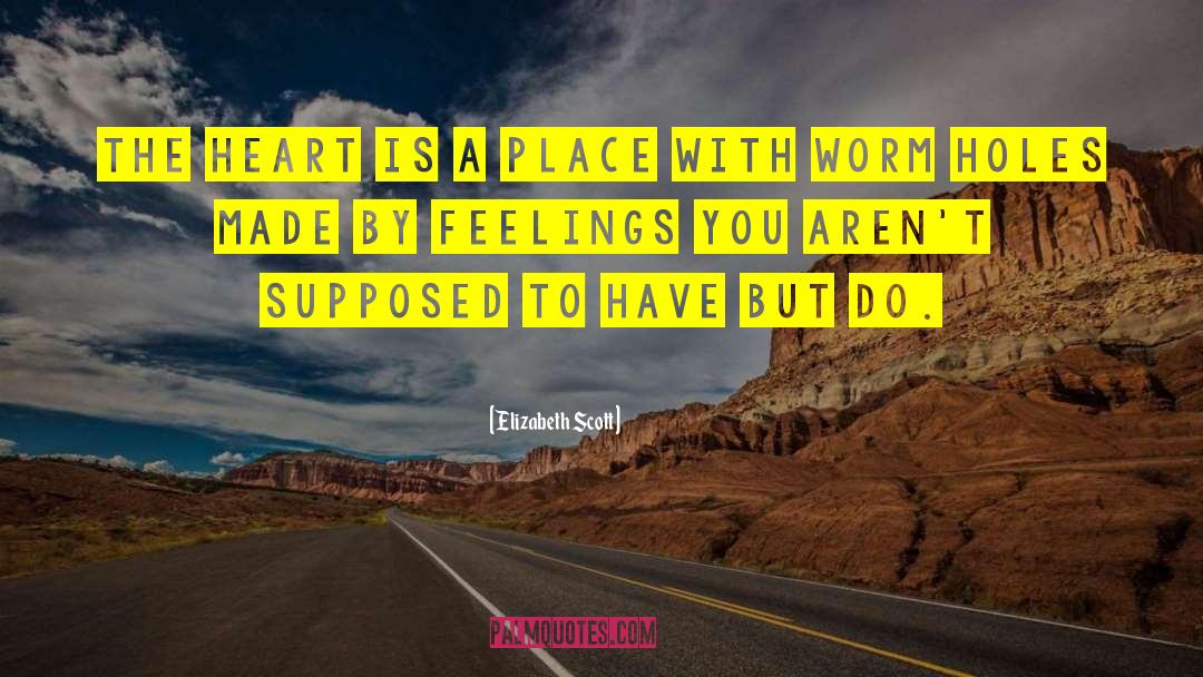 Elizabeth Scott Quotes: The heart is a place