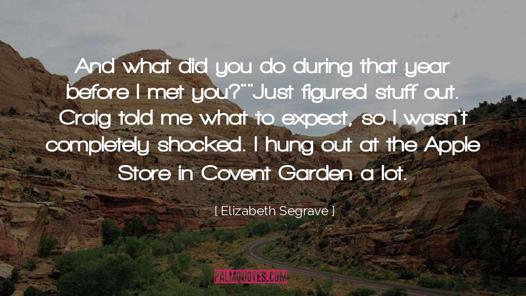Elizabeth Segrave Quotes: And what did you do