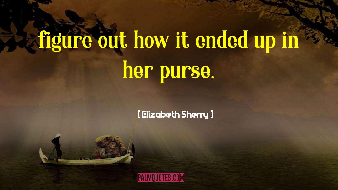 Elizabeth Sherry Quotes: figure out how it ended