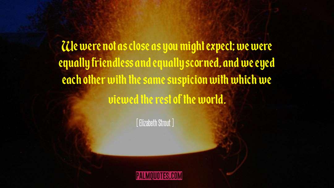 Elizabeth Strout Quotes: We were not as close