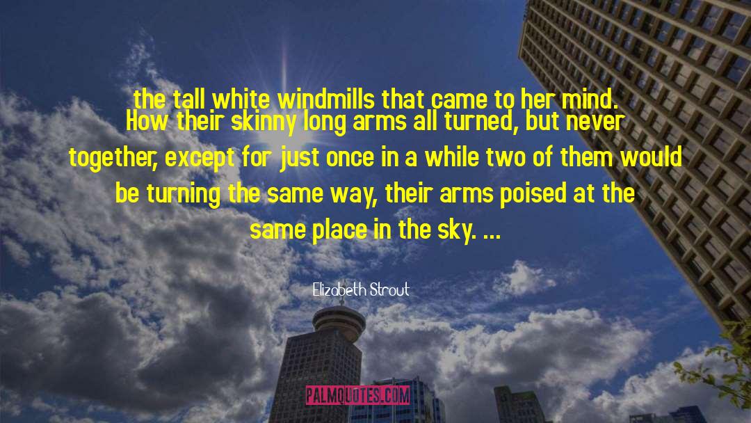 Elizabeth Strout Quotes: the tall white windmills that