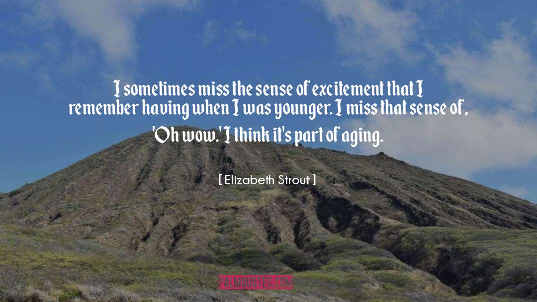 Elizabeth Strout Quotes: I sometimes miss the sense